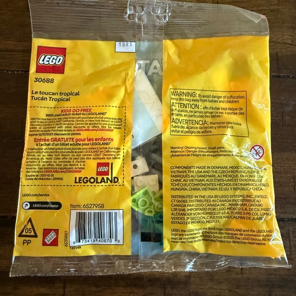 LEGO Creator Tropical Toucan NEW SEALED! 3 in 1 Set #30688 - Picture 2 of 3